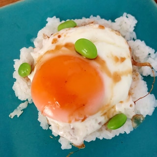 枝豆の目玉焼き